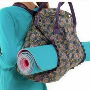 IVVIVA Athletica Lululemon NEW Convertible Travel Backpack Large Bag Pink Purple